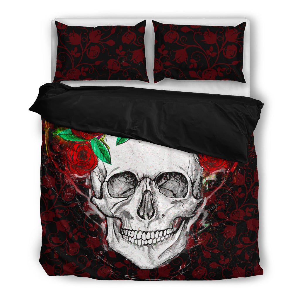 Flower Skull Bedding
