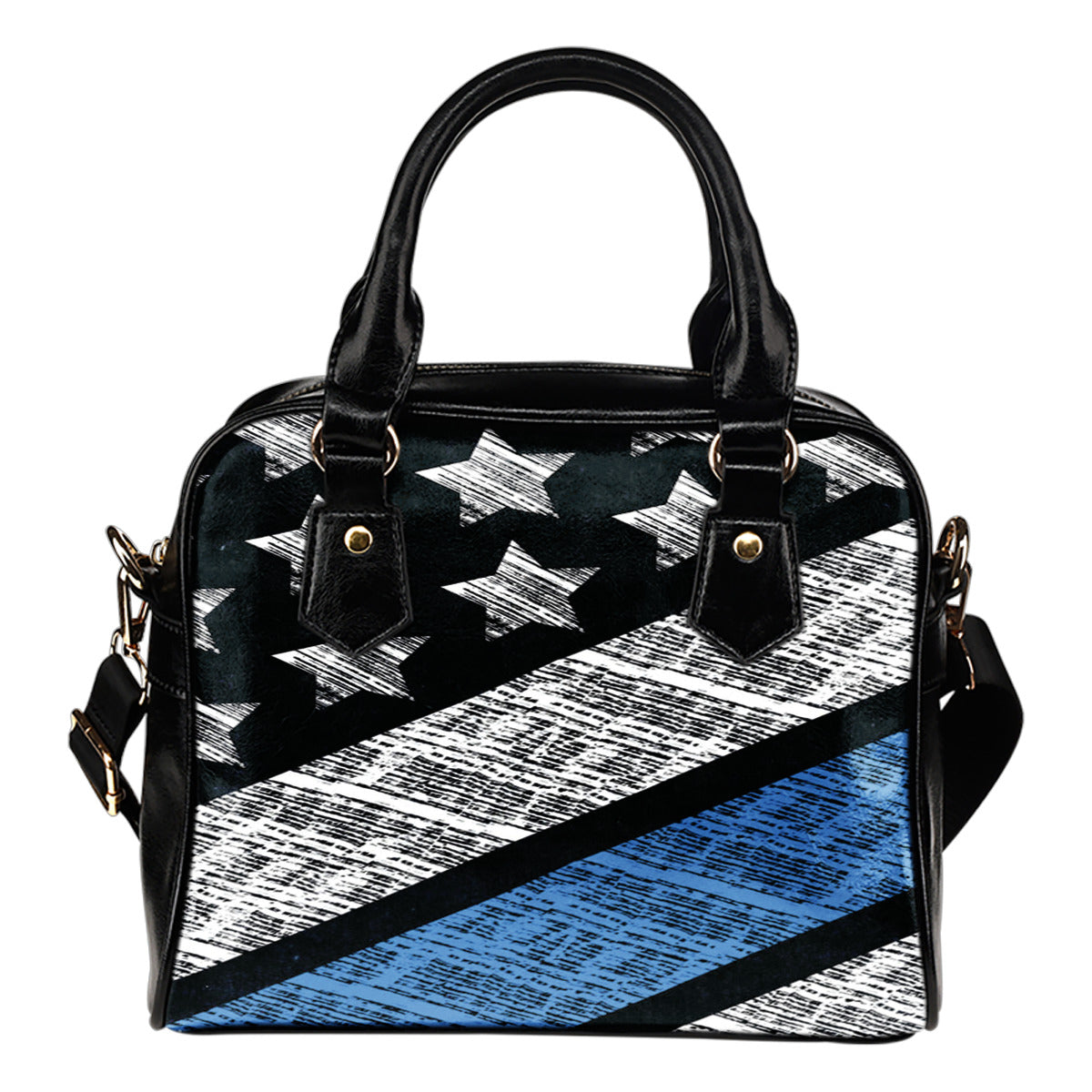 Blue Lives Matter Shoulder Handbag - Modern Style