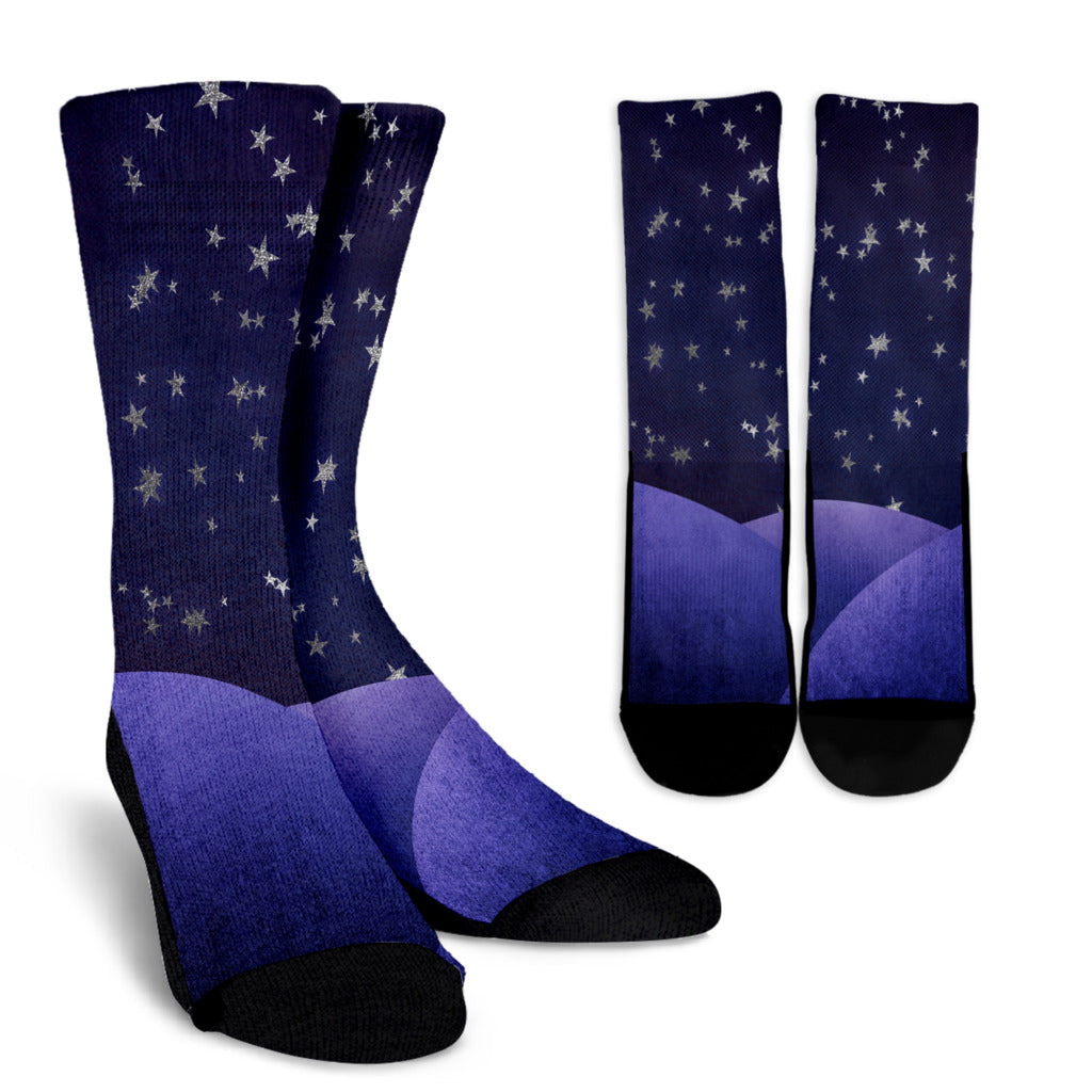 Fantasy Night Sky Socks