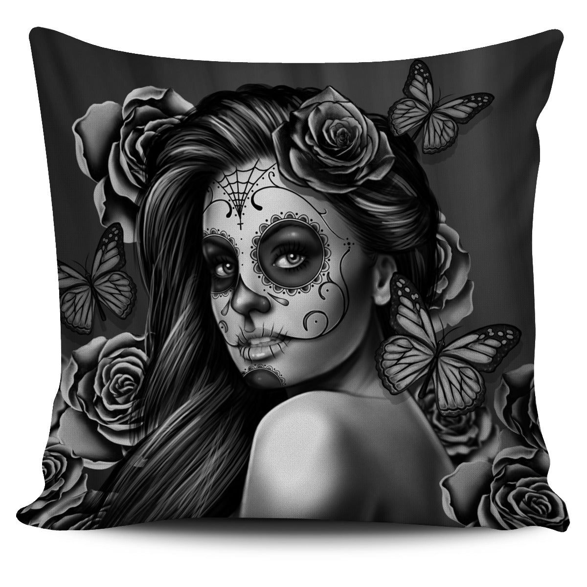 Calavera Pillow Cover - Modern Style