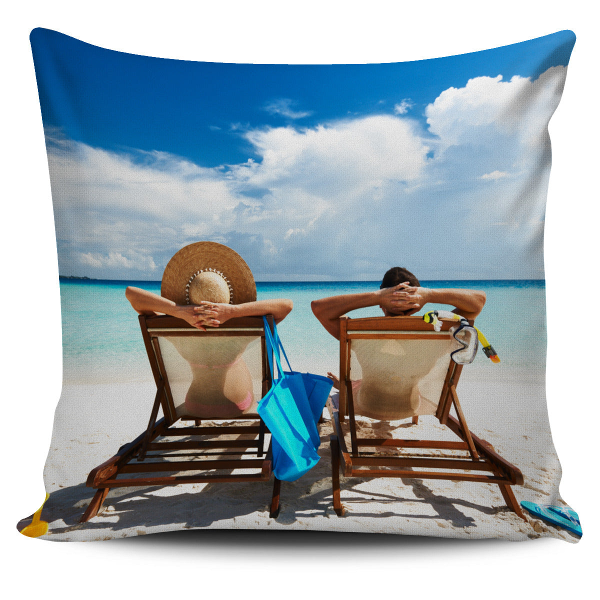 Beach Pillow Cover - Modern Style
