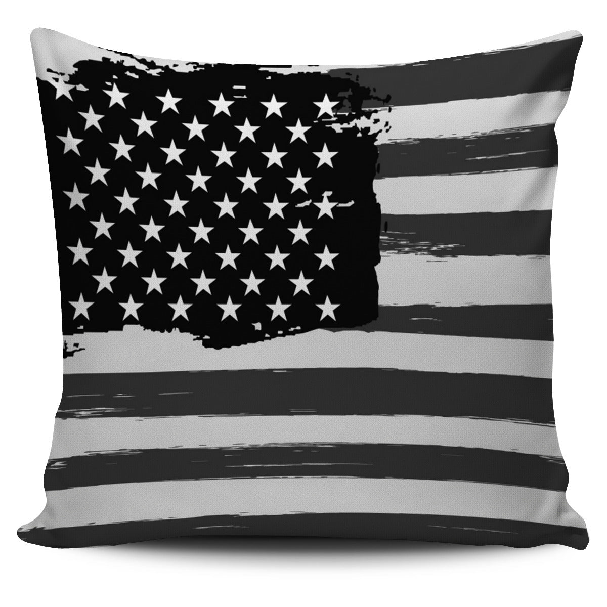 Flag B&W Pillow Cover