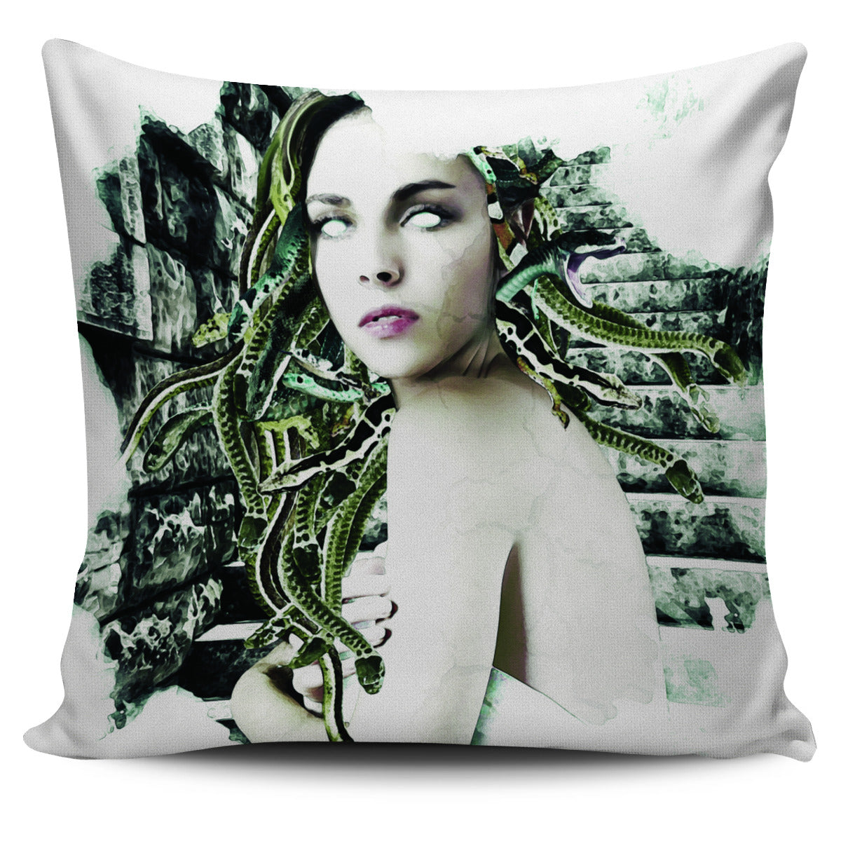 Mythology Medusa Pillow Cover