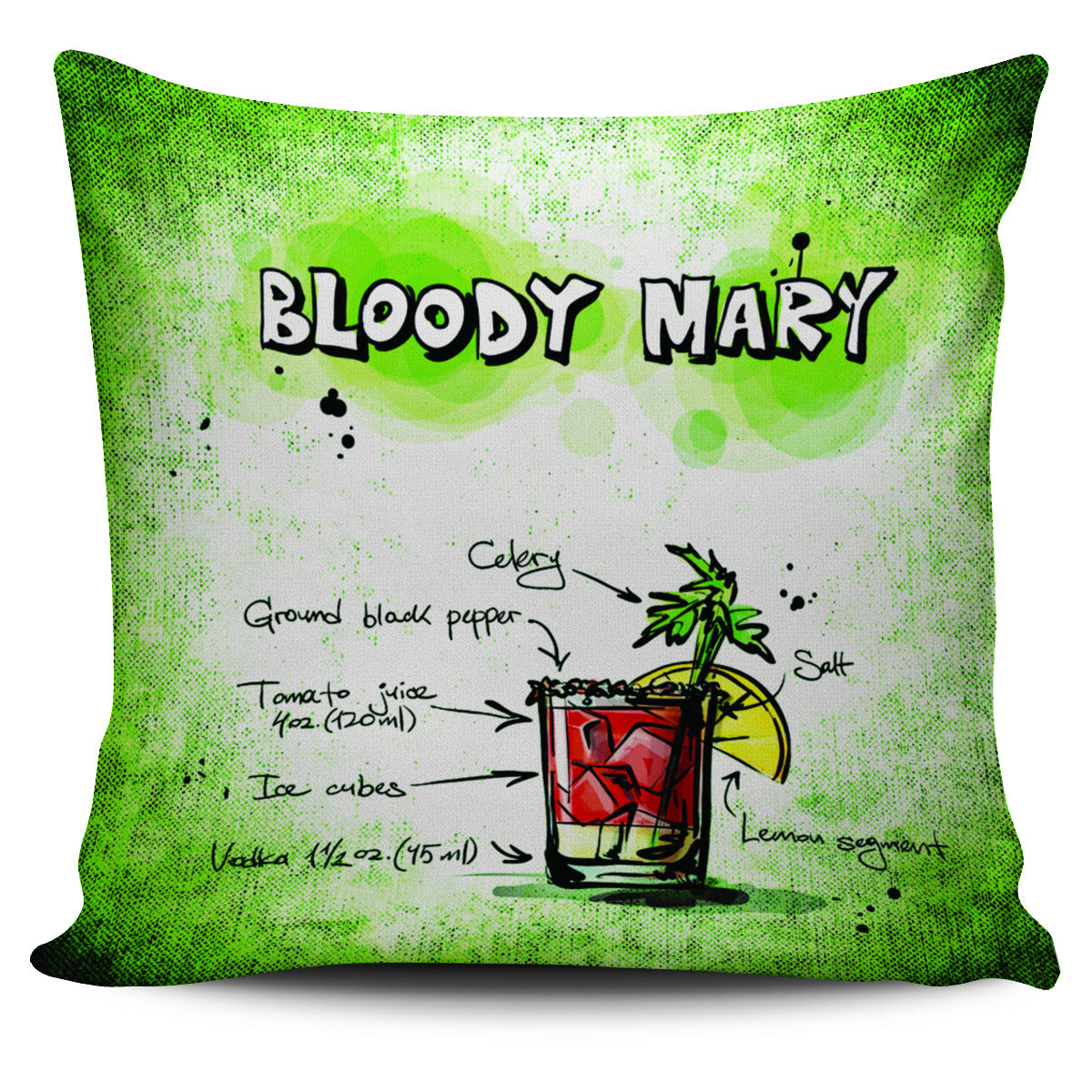 Bloody Mary Pillow Cover - Modern Style