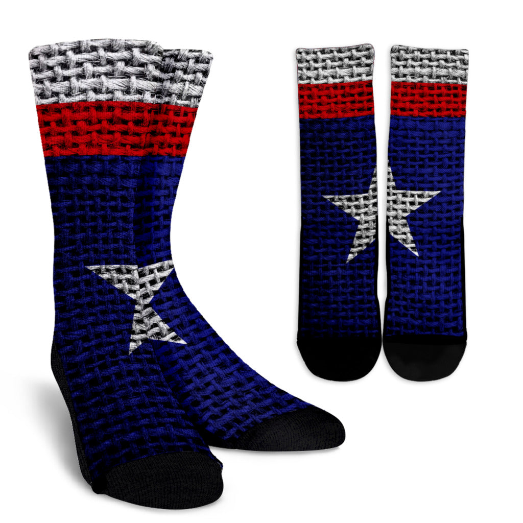 Texas Flag Socks