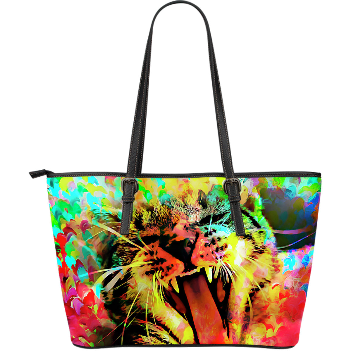 Wild Cat Large Leather Tote Bag