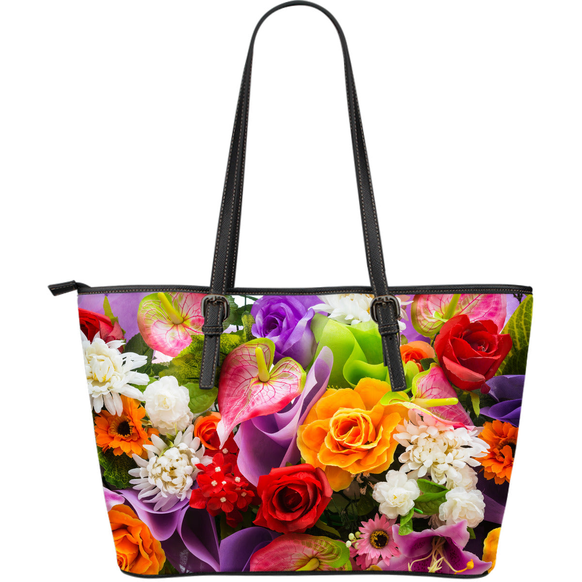 Flower Large Leather Tote