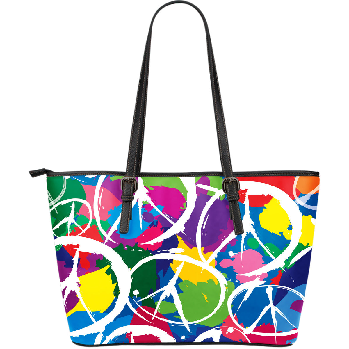 Peace Large Leather Tote