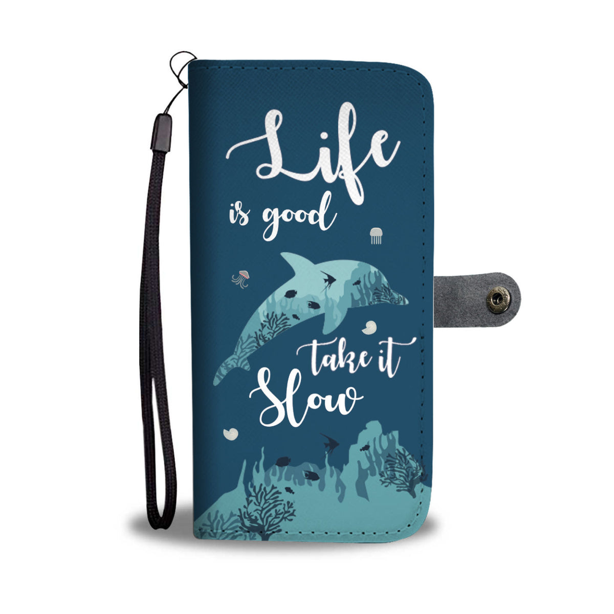 MODERN dolphins WALLET CASE