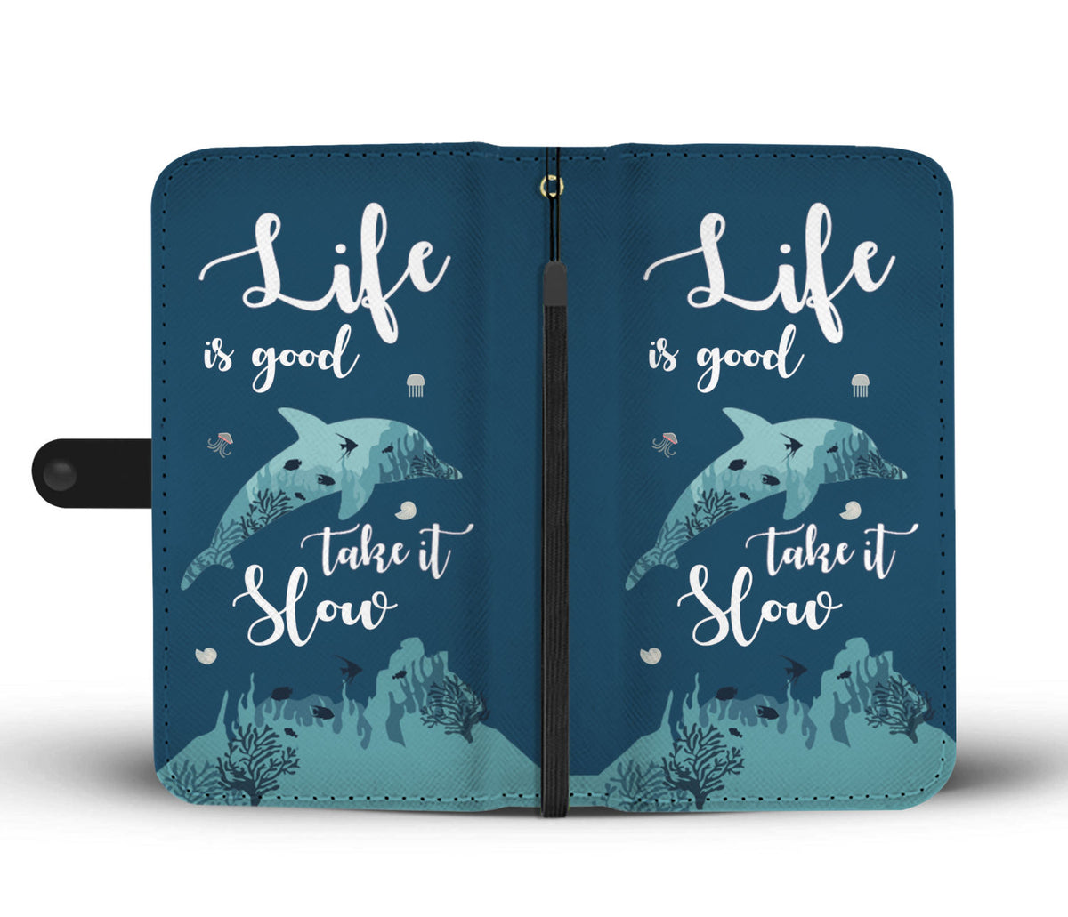 MODERN dolphins WALLET CASE