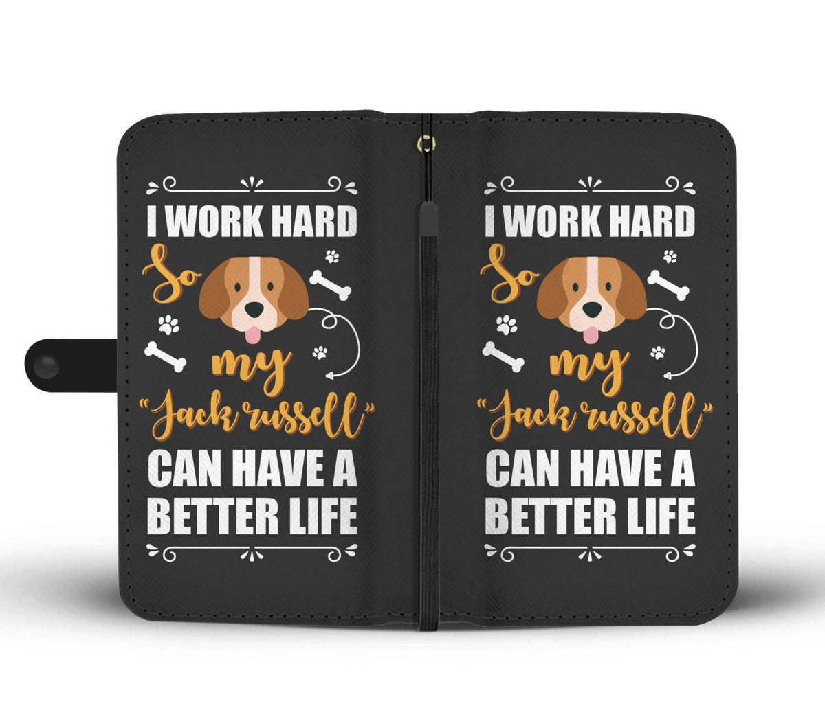 MODERN jack russell WALLET CASE
