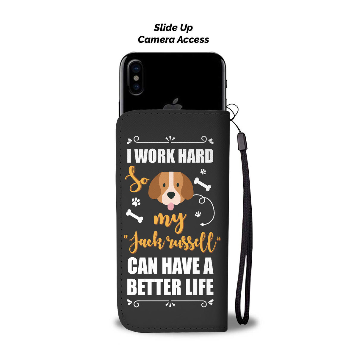 MODERN jack russell WALLET CASE