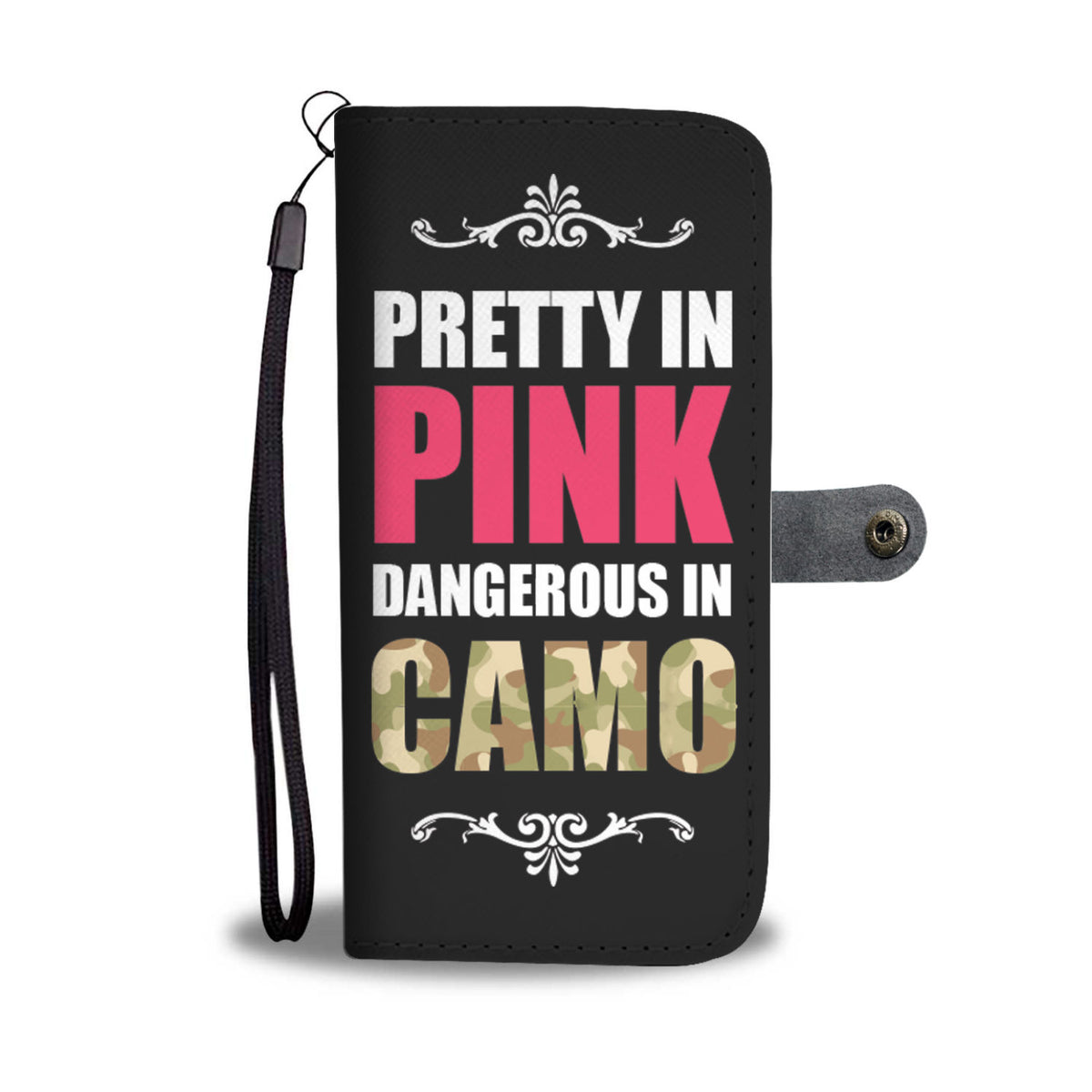MODERN pink camo WALLET CASE