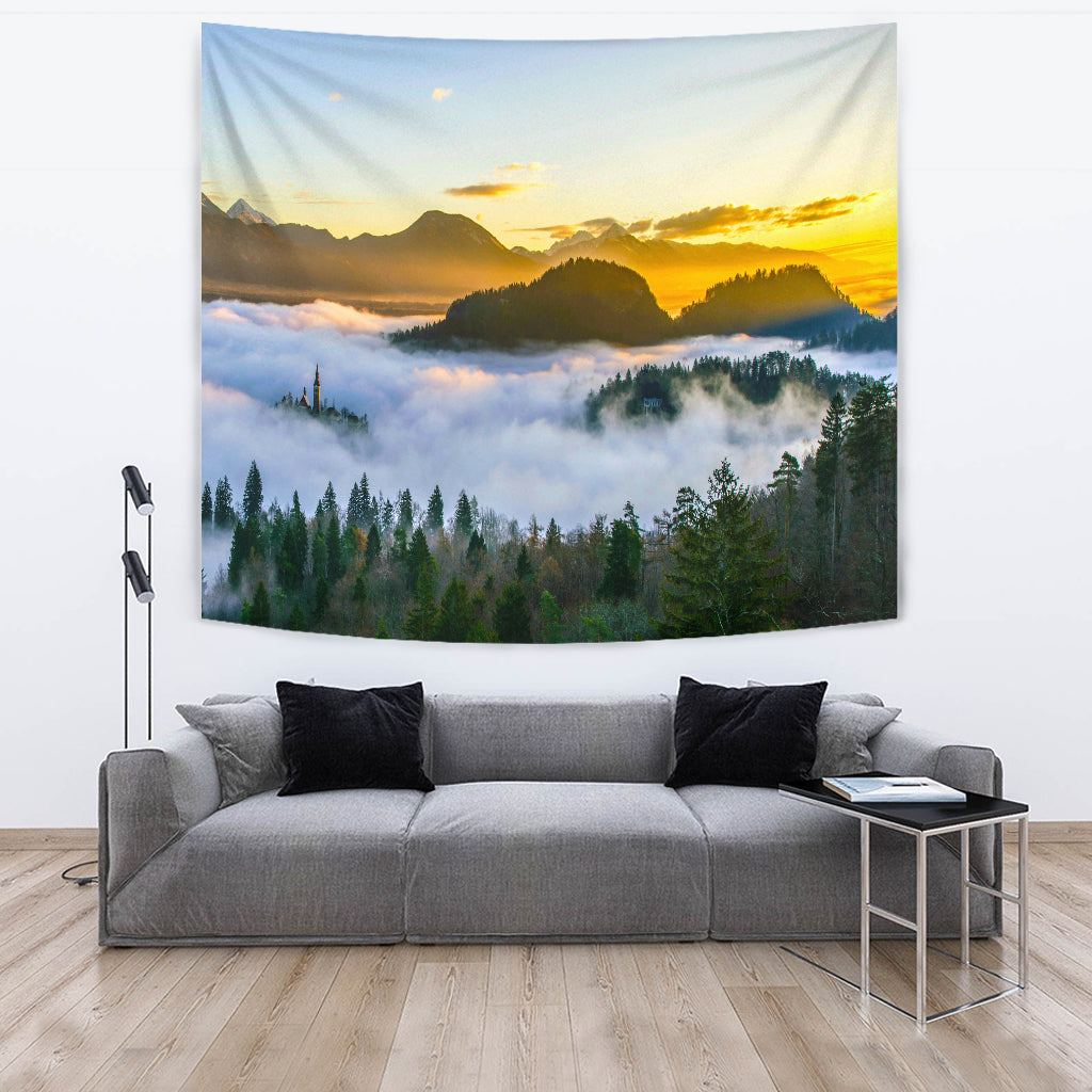 Mountain Mist Wall Tapestry