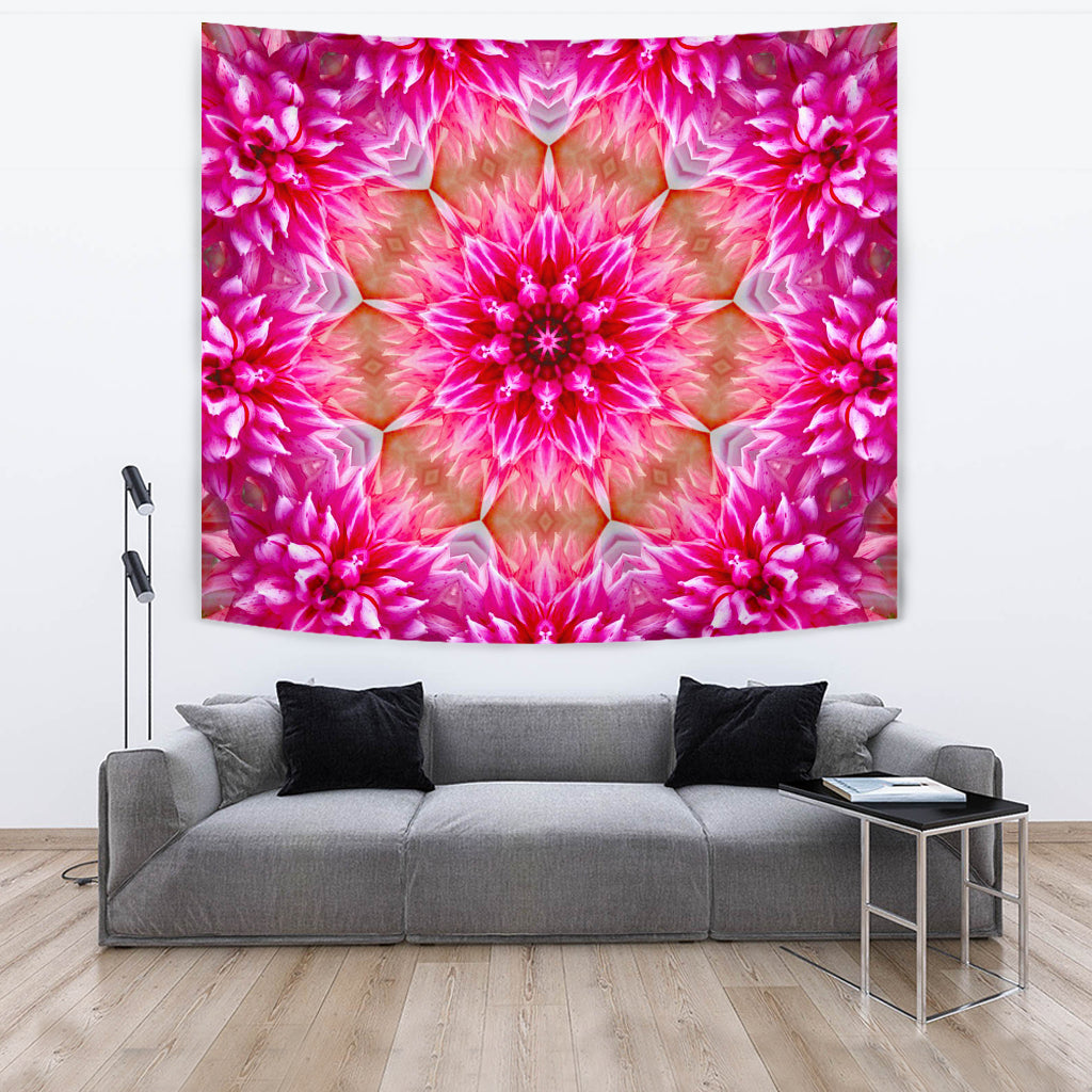 Pink Flower Wall Papestry
