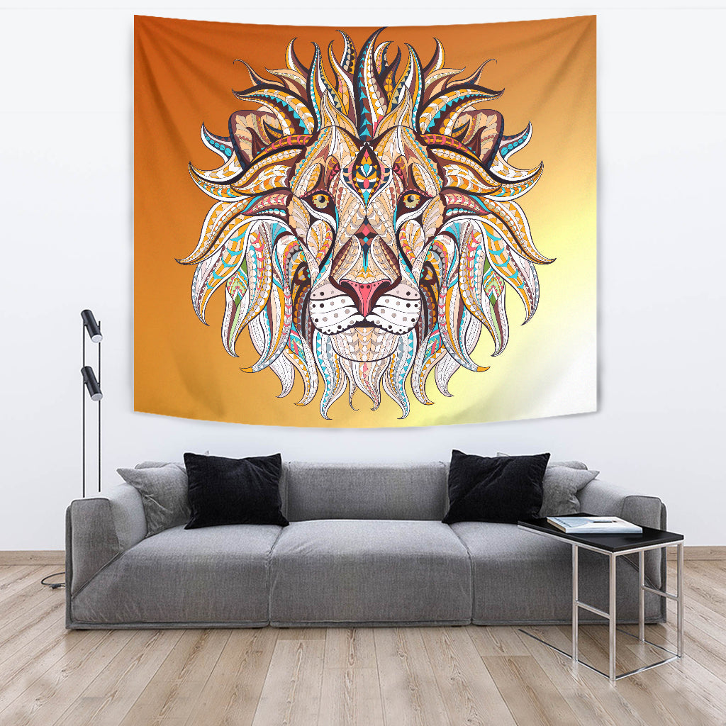 Lion's Head Wall Tapestry