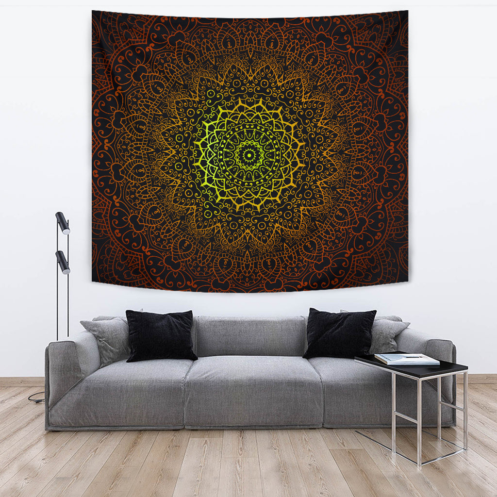 Celtic Flower Radiance Wall Tapestry - Modern Style