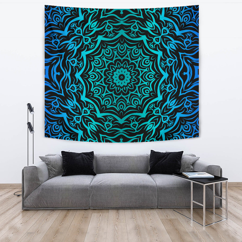 Abstract Floral Wall Tapestry - Modern Style