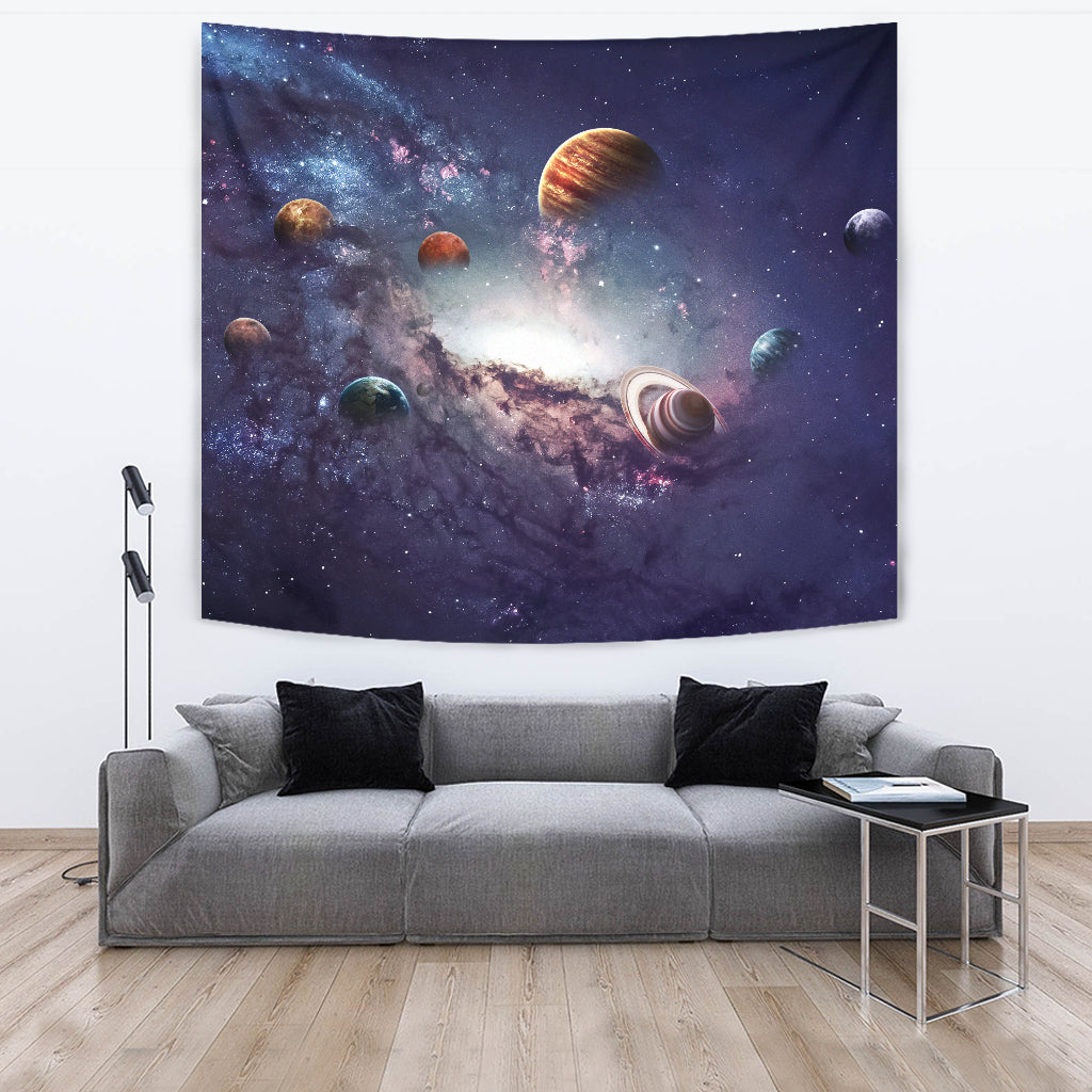 Creating Planets of the Solar System Wall Tapestry - Modern Style