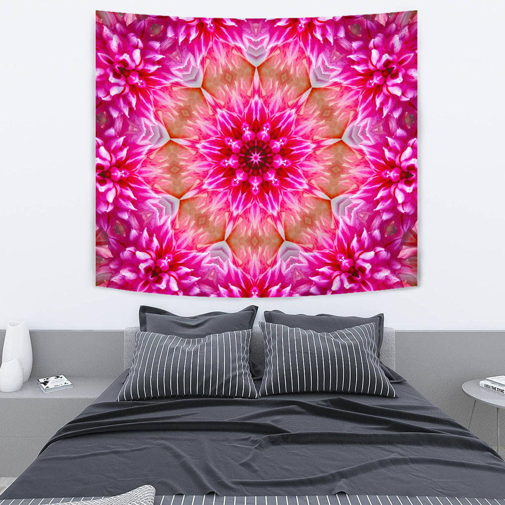 Pink Flower Wall Papestry