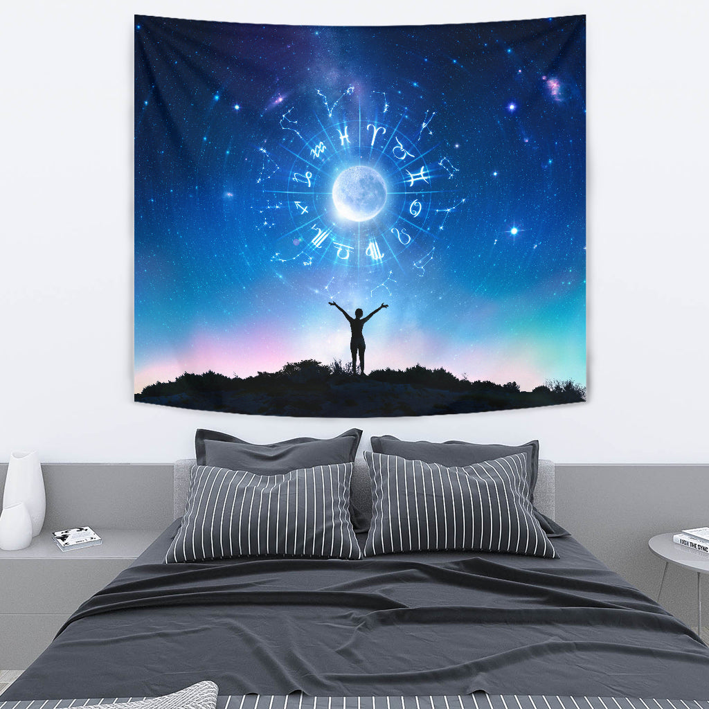 Zodiac Circle Wall Papestry