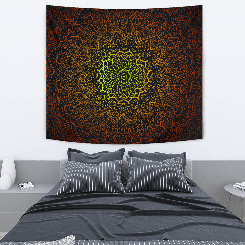Celtic Flower Radiance Wall Tapestry - Modern Style