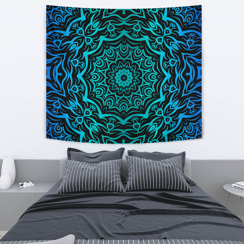 Abstract Floral Wall Tapestry - Modern Style