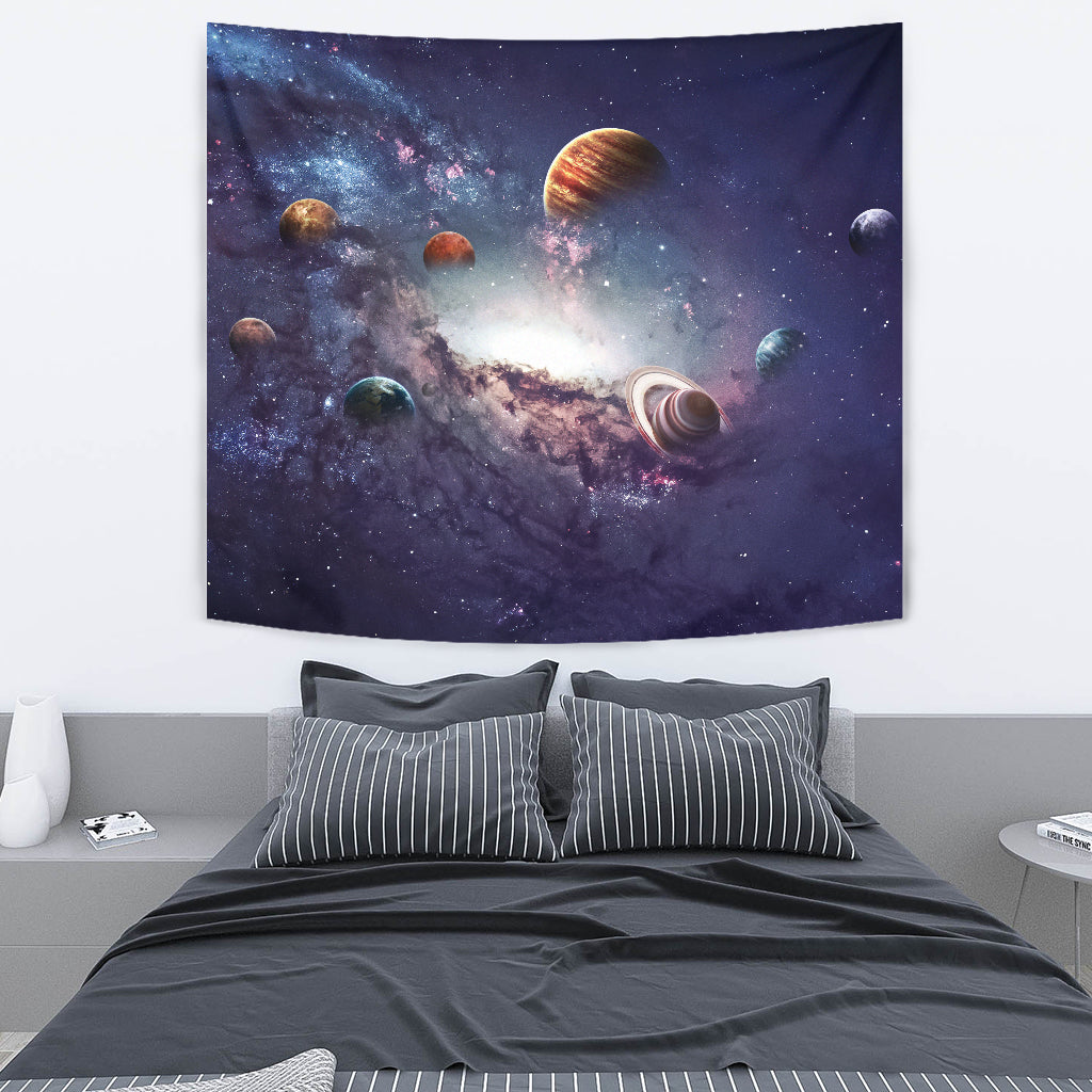 Creating Planets of the Solar System Wall Tapestry - Modern Style