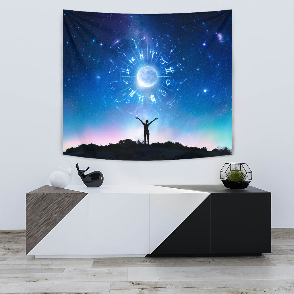Zodiac Circle Wall Papestry