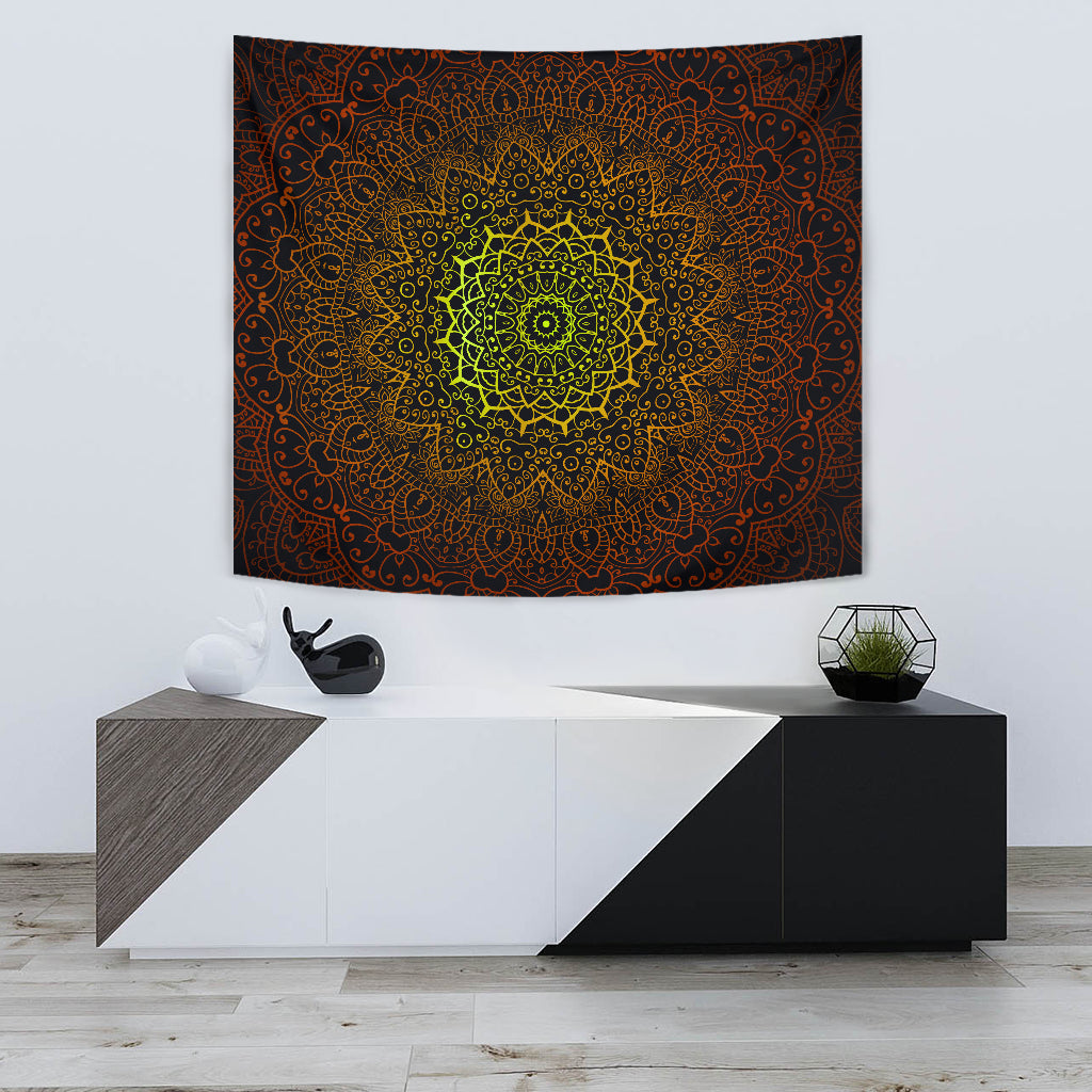 Celtic Flower Radiance Wall Tapestry - Modern Style