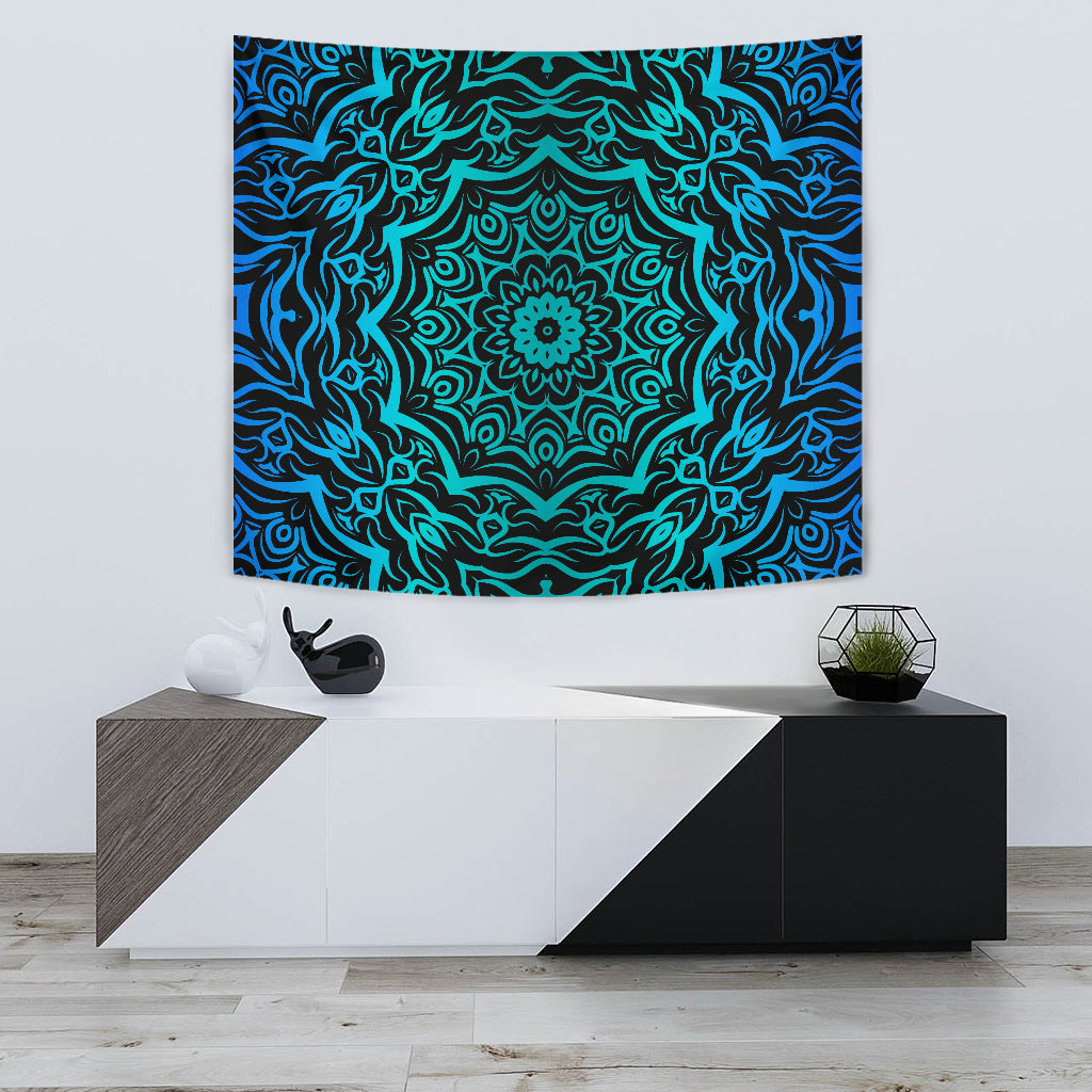 Abstract Floral Wall Tapestry - Modern Style