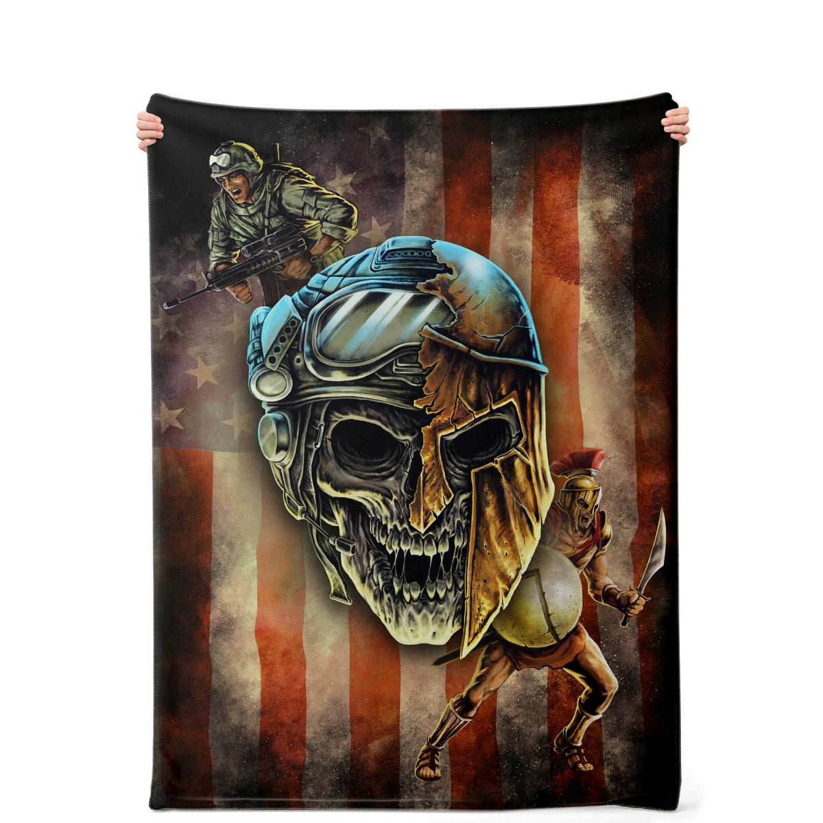 Spartan Warrior Soldier Blanket