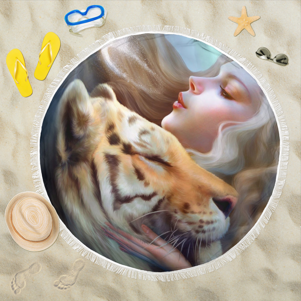 Tiger Kiss Beach Blanket