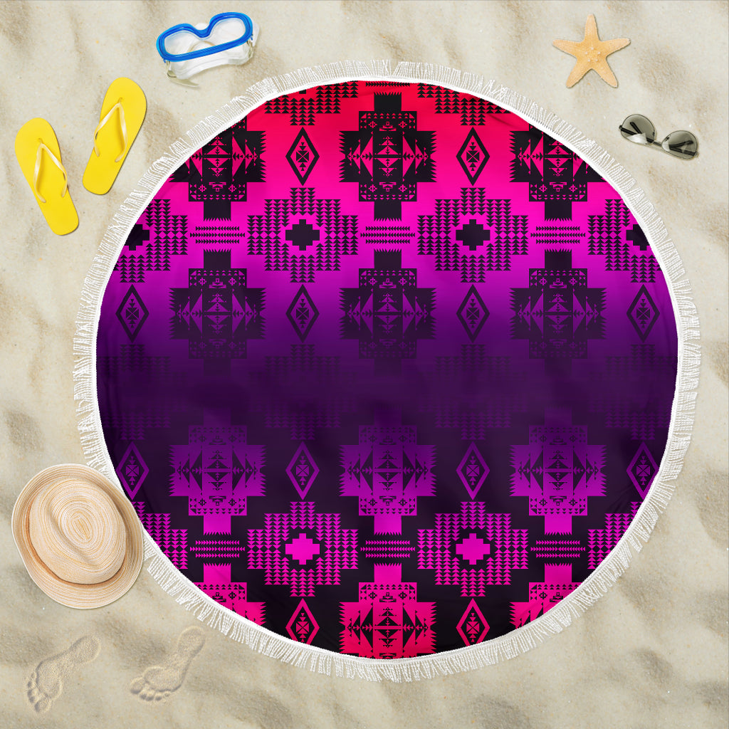 Twilight Battle Pink Beach Blanket