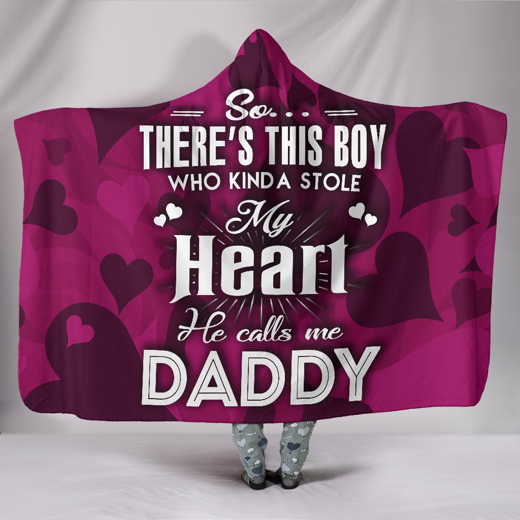 THIS BOY HE CALLS ME DADDY HOODED BLANKET