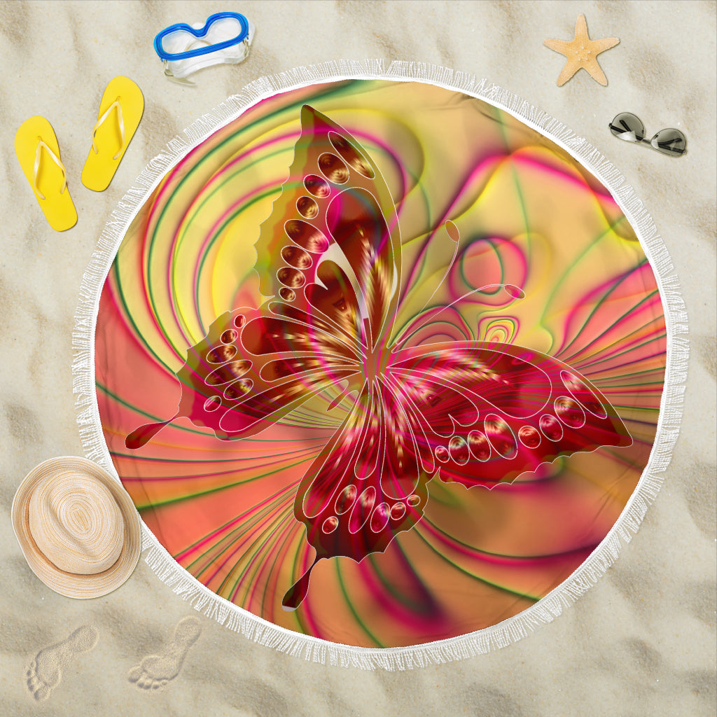 Butterfly Beach Blanket - Modern Style