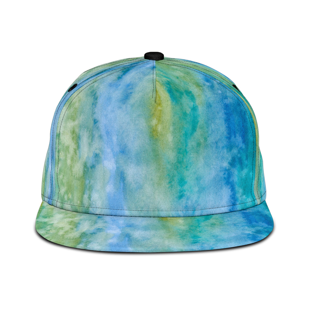 Snapback Hat Blue Watercolor Pastel
