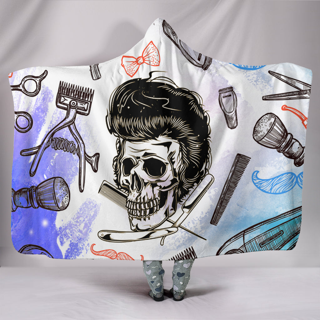 Barber Store Hooded Blanket - Modern Style