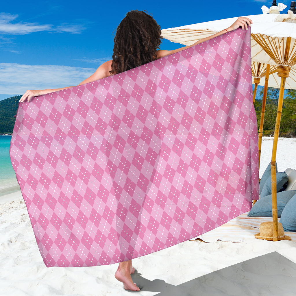 Pink Argyle Sarong