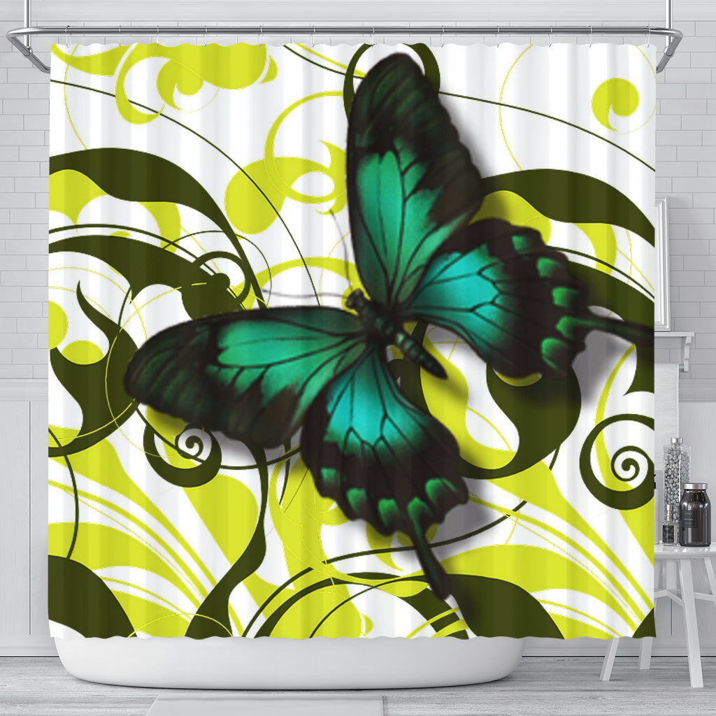 Butterfly Shower Curtain - Modern Style