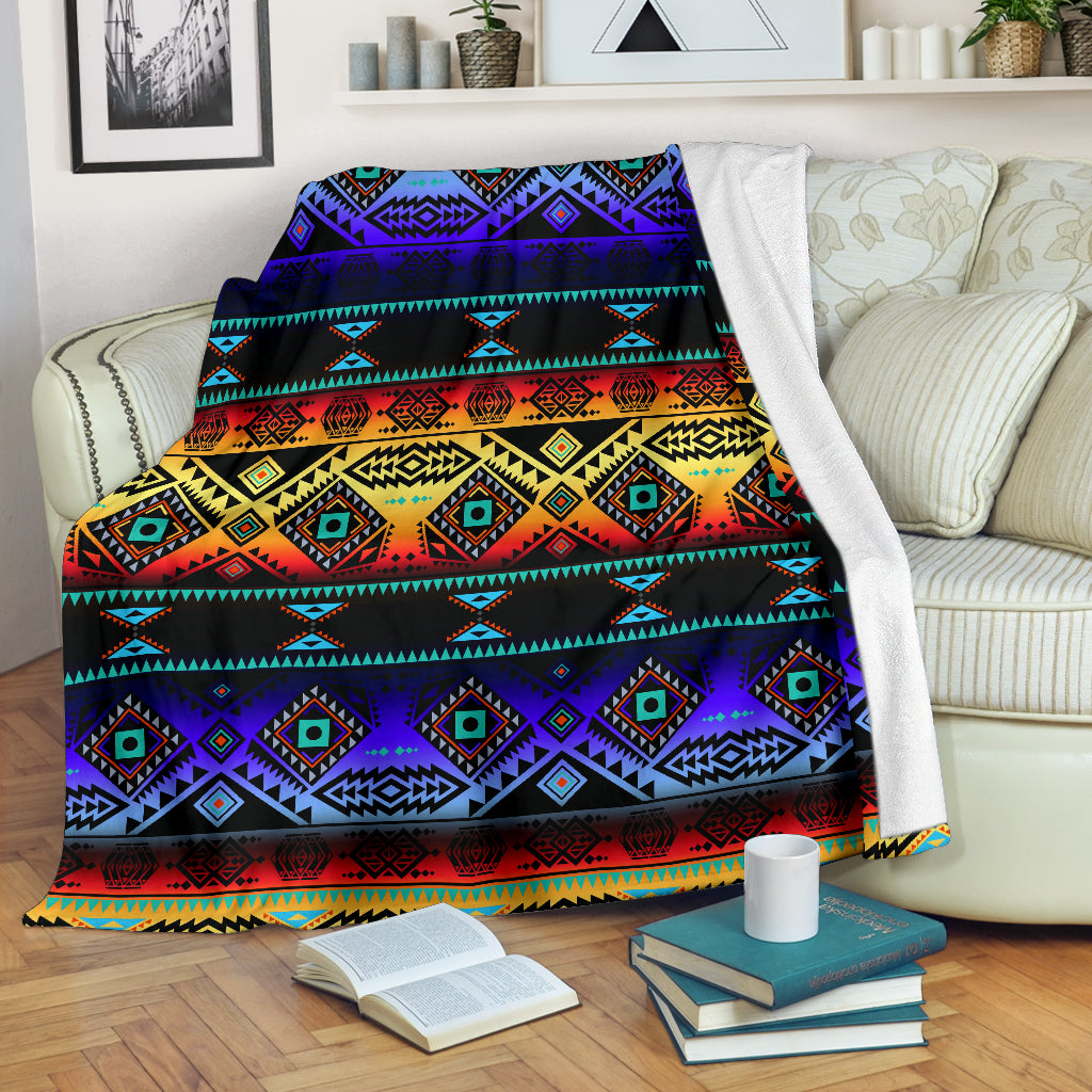 California Coast Sunset Blanket - Modern Style