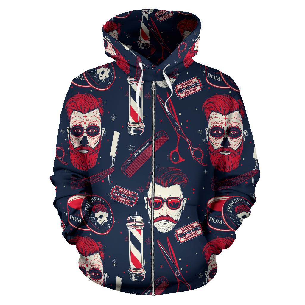 BARBER ZIP-UP HOODIE - Modern Style