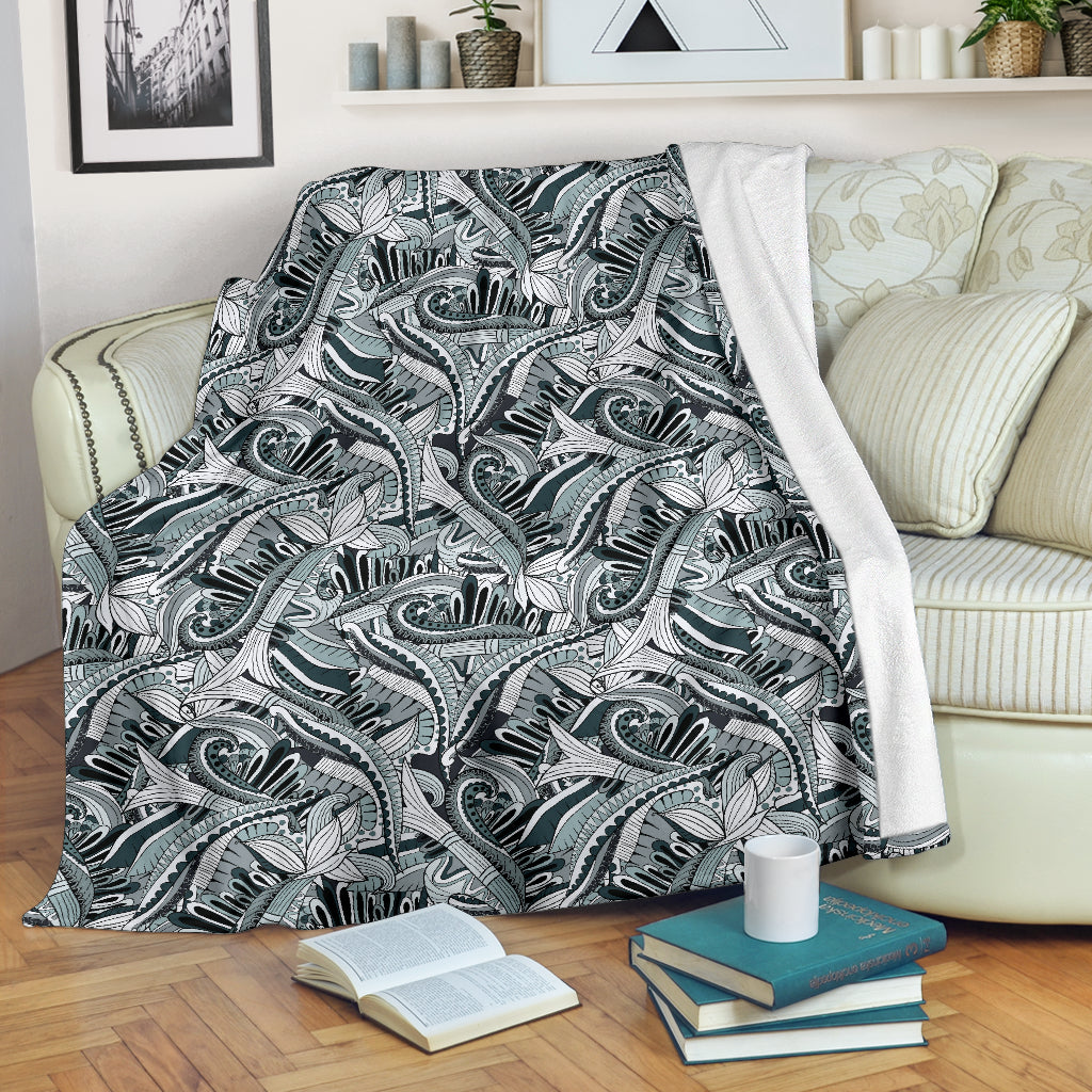 Funky Patterns In Blacks Blanket