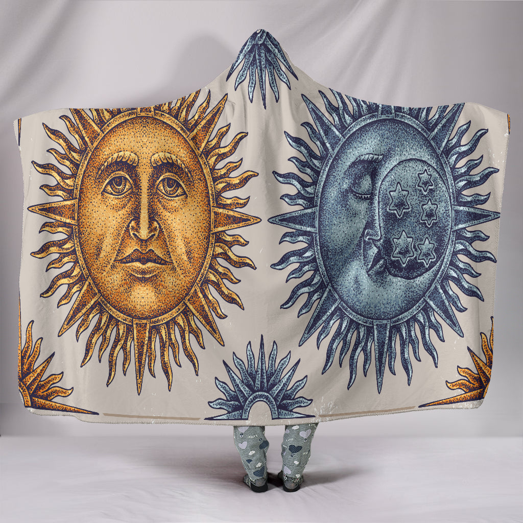 Sun &amp; Moon Hoodie Blanket