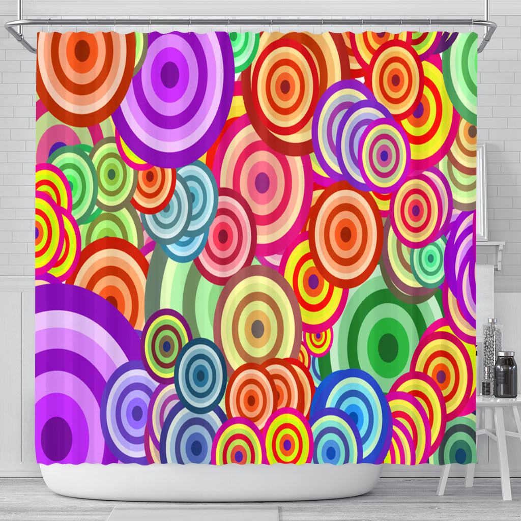 Retro Pattern Shower Curtain