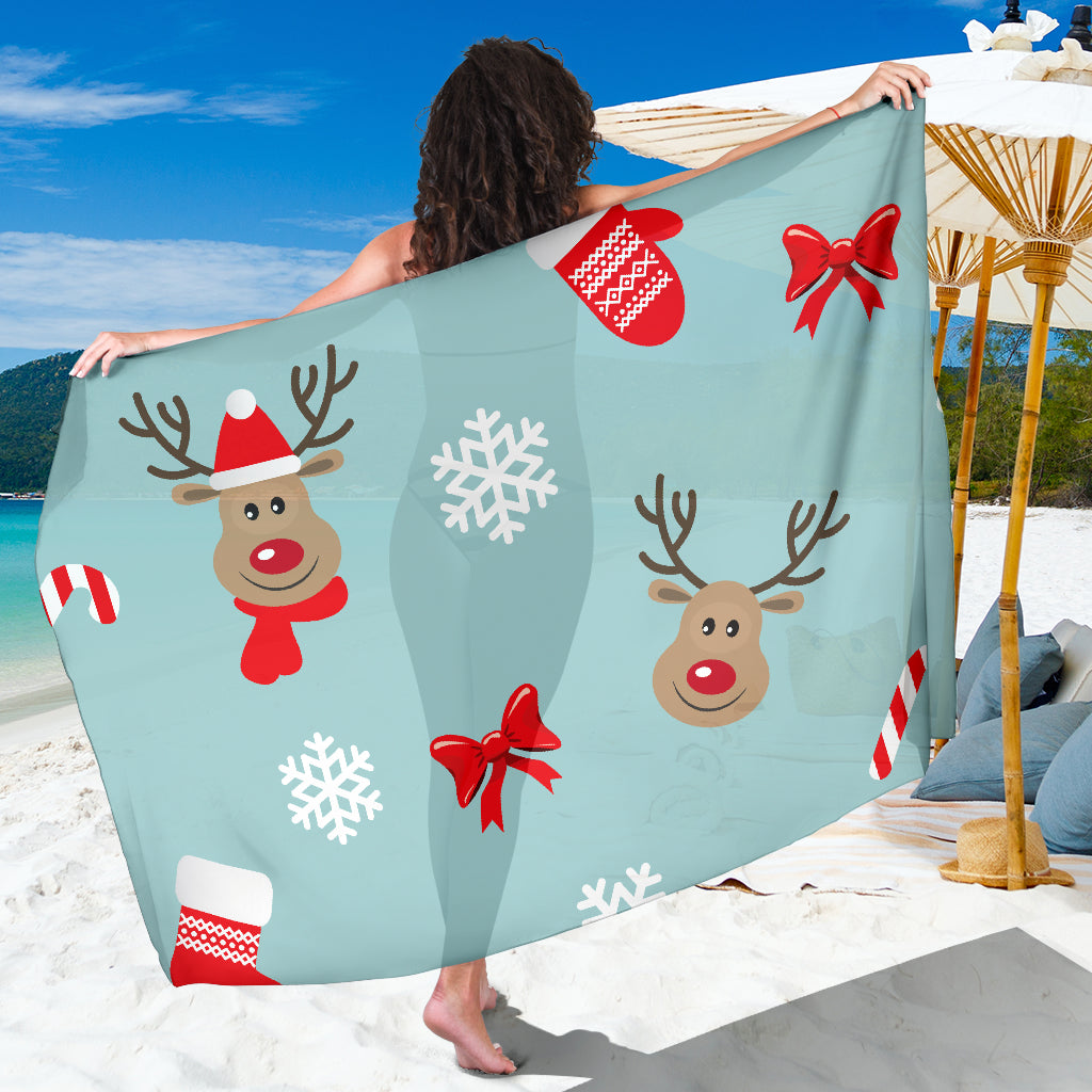 Christmas Deers Sarong - Modern Style