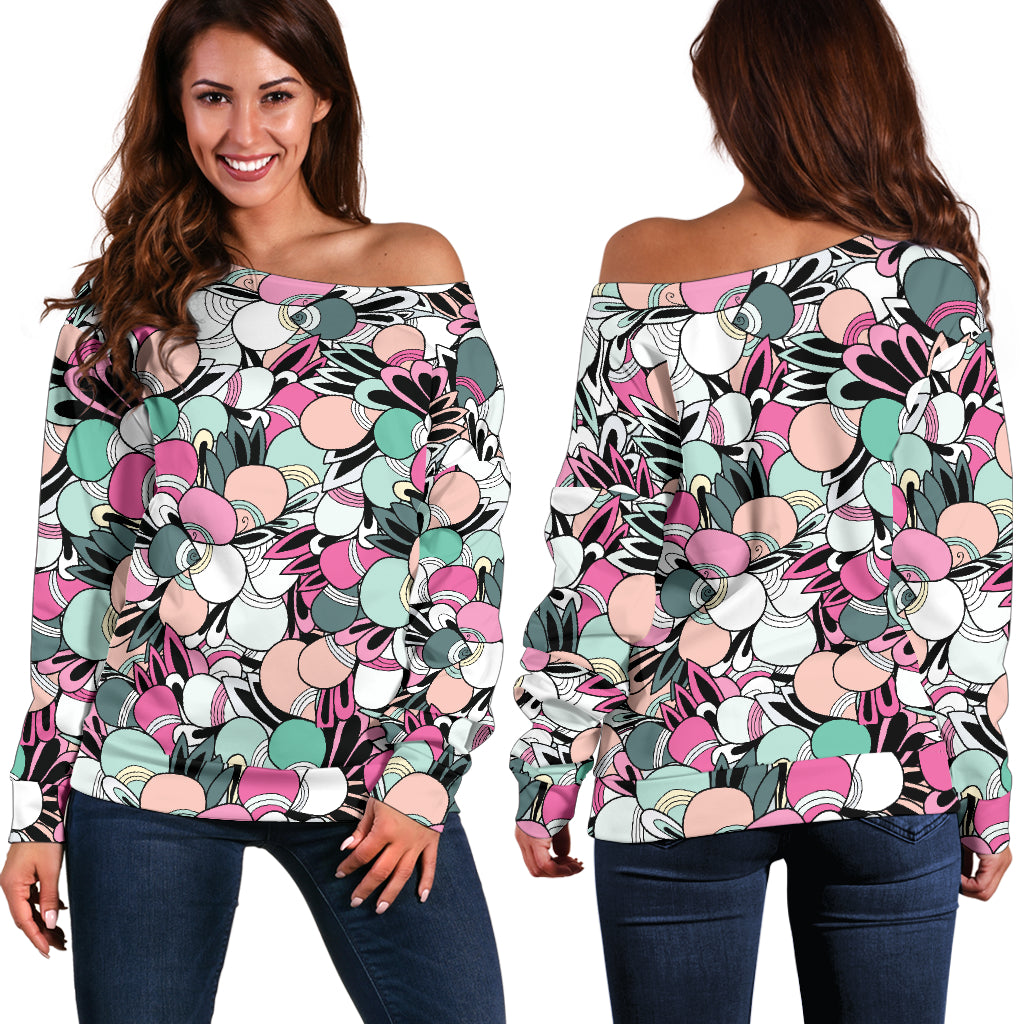Funky Patterns in Candy Off Shoulder