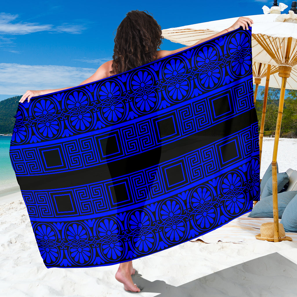 Black &amp; Blue Sarong - Modern Style