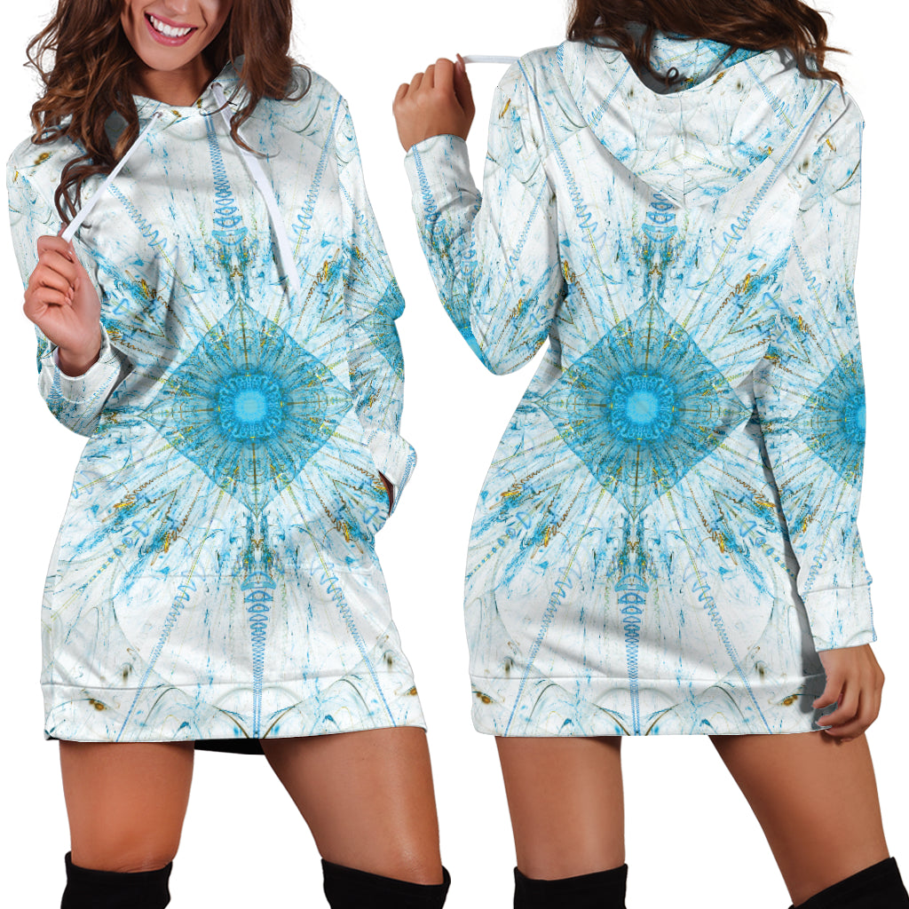 Fractal Mandala Hoodie Dress