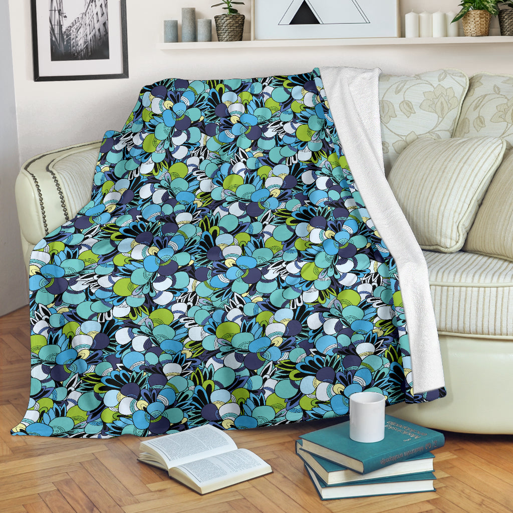Funky Patterns in Blues Blankets